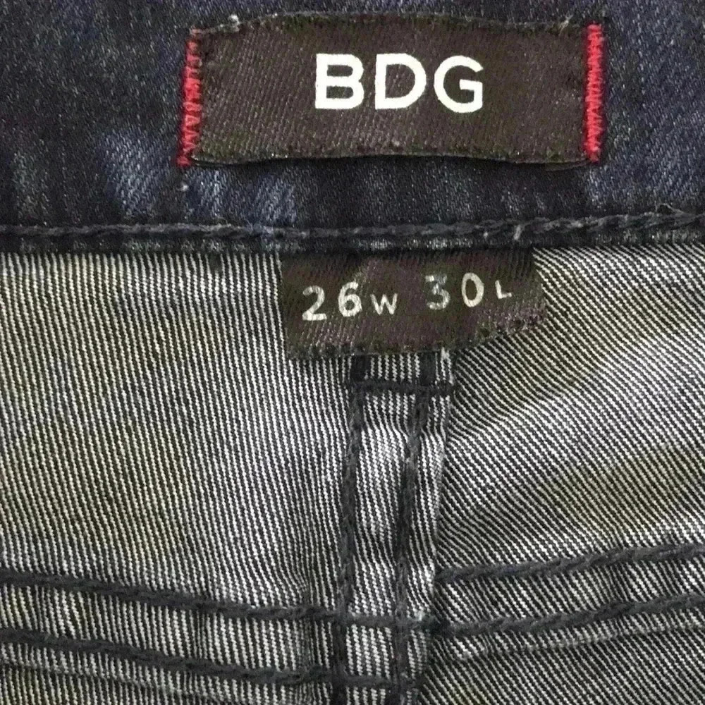 BDG Urban Outfitters Beaded Front Skinny Jeans Size 26 - Picture 7 of 8